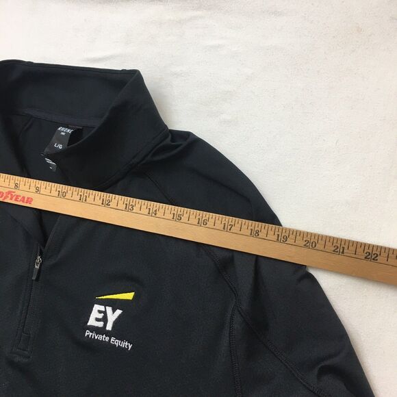 RHONE Courtside Shirt Men's L Black NWT 1/4 Zip Soft Shell Pullover Mid Layer - Picture 14 of 16